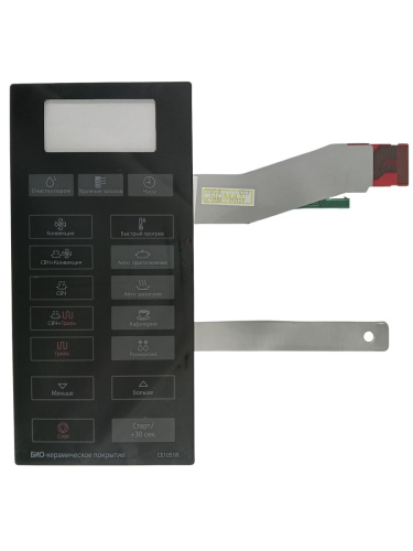 картинка Samsung DE34-00243A Сенсорная панель управления микроволновой СВЧ печи CE1051R черный от магазина Интерком-НН