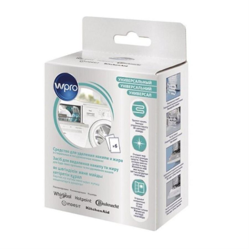 картинка WPRO DES617 C00385523 средство для удаления накипи и жира в посудомоечных и стиральных машинах от магазина Интерком-НН