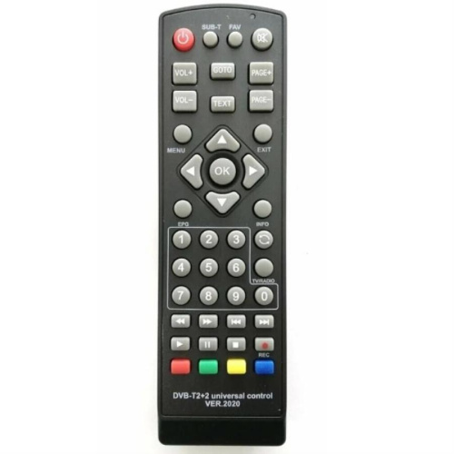 изображение DVB-T2+2 ver.2020 (20952) пульт дистанционного управления (ПДУ) универсальный для цифровых приставок магазин Компании Интерком-НН картинка DVB-T2+2 ver.2020 (20952) пульт дистанционного управления (ПДУ) универсальный для цифровых приставок от магазина Интерком-НН