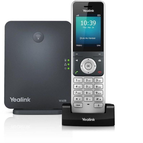 изображение Комплект Yealink W60P состоит из базовой станции W60B и трубки W56H магазин Компании Интерком-НН картинка Yealink W60P - Комплект из базовой станции W60B и трубки W56H от магазина Интерком-НН