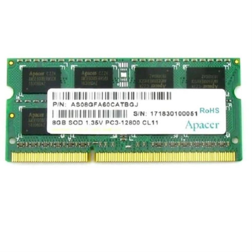 изображение Модуль памяти DDR3 8Gb 1600MHz Apacer SODIMM DV.08G2K.KAM PC3-12800 магазин Компании Интерком-НН картинка Модуль памяти DDR3 8Gb 1600MHz Apacer SODIMM DV.08G2K.KAM PC3-12800 от магазина Интерком-НН