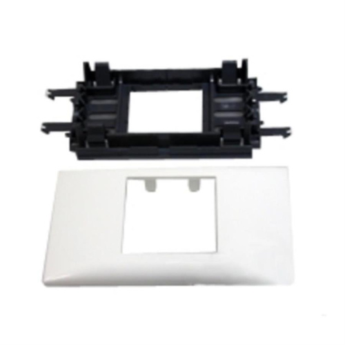 картинка 010952 Суппорт Mosaic для кабель-каналов DLP с крышкой 65мм, 2модуля, белый Legrand  от магазина Интерком-НН