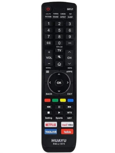 изображение Huayu RM-L1575 (21022) пульт дистанционного управления универсальный (ПДУ) для телевизоров Hasense магазин Компании Интерком-НН картинка Huayu RM-L1575 (21022) пульт дистанционного управления универсальный (ПДУ) для телевизоров Hasense от магазина Интерком-НН