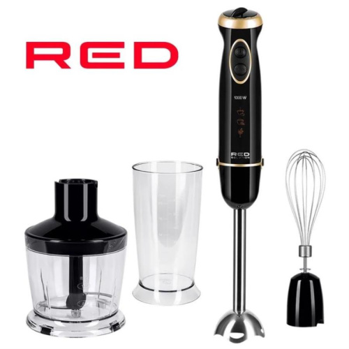 картинка Red Solution RHB-2981 Погружной блендер 1300 Вт, регулировка оборотов, режим турбо, черный от магазина Интерком-НН
