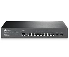 картинка TP-Link T2500G-10TS управляемый коммутатор с 8 портами 10/100/1000Base-T, 2 порта 1000Base-X SFP от магазина Интерком-НН