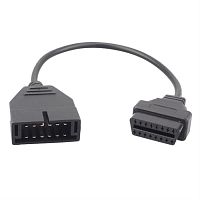 картинка Кабель-переходник диагностического разъема с OBD1 12pin на  OBD2 16pin разъем  от магазина Интерком-НН