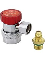 картинка DSZH QC-19H муфта быстросъемная высого давления с переходником для заправки автокондиционера от магазина Интерком-НН