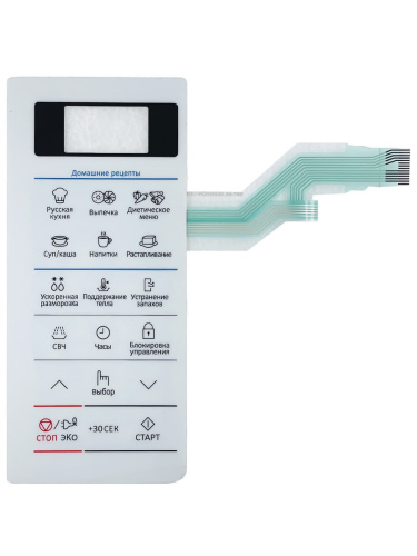 картинка Samsung DE34-00448A Сенсорная панель управления для микроволновой печи (СВЧ) ME83KRQW - белый от магазина Интерком-НН