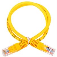 картинка Патч-корд UTP cat. 5e 0,5м (желтый) неэкранированный, литой коннектор Technolink от магазина Интерком-НН