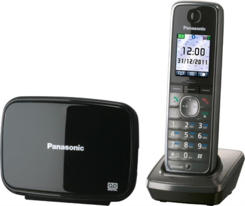 изображение Беспроводной телефон Panasonic KX-TG8621RUM DECT (радиотелефон) с автоответчиком, цвет: серый металлик магазин Компании Интерком-НН картинка Panasonic KX-TG8621RUM - Беспроводной телефон DECT (радиотелефон) с автоответчиком, цвет: серый мета от магазина Интерком-НН