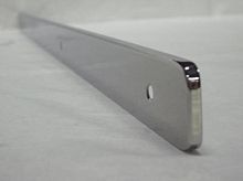 картинка Планка торцевая для столешниц 38мм с закрытым торцом, нержавещая сталь глянцевая, R5, левая от магазина Интерком-НН