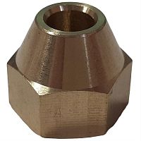 картинка Гайка под развальцовку 1/4 для соединения медной трубы с элементом холодильной системы от магазина Интерком-НН