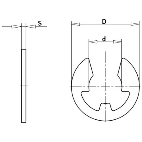 картинка Шайбы стопорные M7 упорные быстросъемные для вала (5шт) от магазина Интерком-НН фото 2