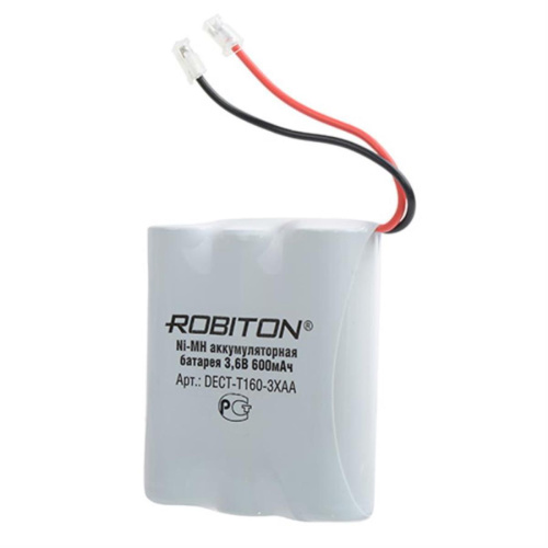 изображение Аккумулятор Ni-MH, 600mAh, 3.6V Robiton DECT-T160-3XAA (Т160) магазин Компании Интерком-НН картинка Robiton DECT-T160-3XAA (Т160) Аккумулятор Ni-MH, 3.6V, 600mAh от магазина Интерком-НН