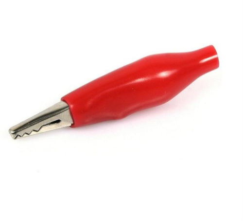 картинка Зажим "Крокодил" с изолятором красный (8-0025 red) от магазина Интерком-НН фото 2