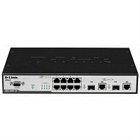 картинка D-Link DGS-3200-10 управляемый коммутатор 2 уровня с 8 портами 10/100/1000Base-T, 2 комбо-порта  от магазина Интерком-НН