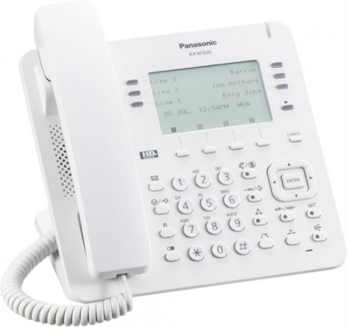 картинка Телефон IP Panasonic KX-NT630RU белый от магазина Интерком-НН фото 3