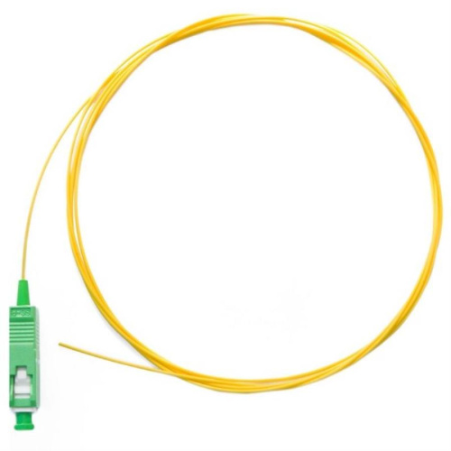 картинка Шнур оптический монтажный (пигтейл, pigtail) SC/APC SM 0.9мм, 1м, 9/125мкм G652, одномодовый от магазина Интерком-НН