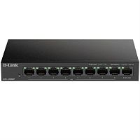 картинка D-Link DES-1009MP/A1A Коммутатор 8x100Mb 1G 8PoE+ 117W неуправляемый от магазина Интерком-НН