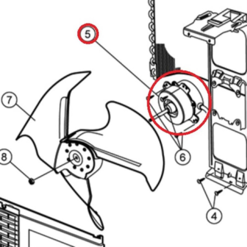 изображение Электродвигатель вентилятора внешнего блока кондиционера CWA951387J (CWA951388, CWA951388J) для Panasonic CU-A7GKD, CU-A9GKD, CU-A9GKH магазин Компании Интерком-НН картинка Panasonic CWA951387J мотор вентилятора внешнего блока кондиционера CU-A7GKD, CU-A9GKD, CU-A9GKH от магазина Интерком-НН