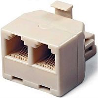 картинка Hyperline DA-6P4C T разветвитель с 6p4c на два USOC Разветвитель на две розетки RJ-11 телефонный магазин Интерком-НН являющийся официальным представителем в России картинка Hyperline DA-6P4C T разветвитель с 6p4c на два USOC Разветвитель на две розетки RJ-11 телефонный от магазина Интерком-НН