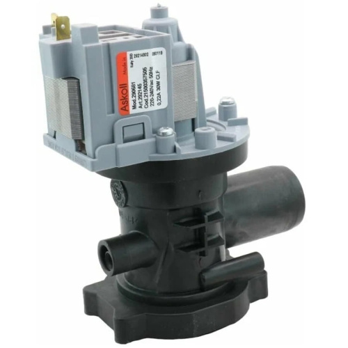 картинка Askoll C00044998 сливной насос (помпа) 30Вт 0,22А в сборе с улиткой для стиральной машины Indesit от магазина Интерком-НН фото 3