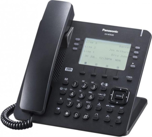 изображение Телефон IP Panasonic KX-NT630RU-B черный магазин Компании Интерком-НН картинка Телефон IP Panasonic KX-NT630RU-B черный от магазина Интерком-НН