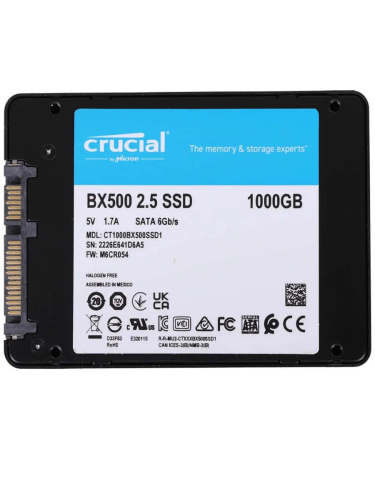 изображение SSD накопитель Crucial BX500 CT1000BX500SSD1 1Tb, 2.5", SATA III магазин Компании Интерком-НН фото 2 картинка SSD накопитель Crucial BX500 CT1000BX500SSD1 1Tb, 2.5", SATA III от магазина Интерком-НН фото 2