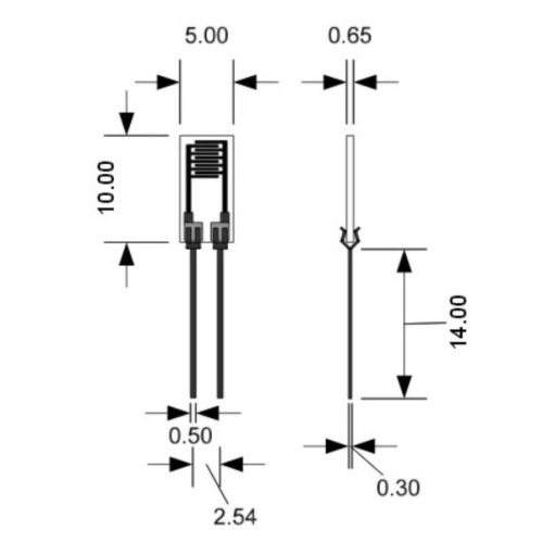 изображение Датчик относительной влажности бескорпусной Samyoung SYH-2RNC, 33кОм 3% 100Гц-10кГц 10*5мм магазин Компании Интерком-НН фото 2 картинка Samyoung SYH-2RNC, датчик относительной влажности бескорпусной 33кОм 3% 100Гц-10кГц 10*5мм от магазина Интерком-НН фото 2