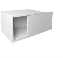 картинка Шкаф настенный 19", 9U, (560х400х455) антивандальный пенального типа, белый Netko  от магазина Интерком-НН