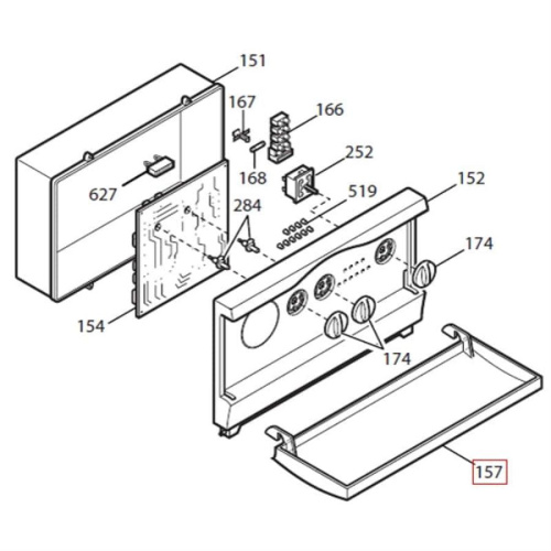 картинка Baxi 3401620 Крышка панели управления для Baxi Slim от магазина Интерком-НН фото 3