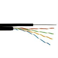 картинка Кабель FTP4 cat.5e витая пара экранированная для наружных работ с тросом (4х2х0,5)  от магазина Интерком-НН