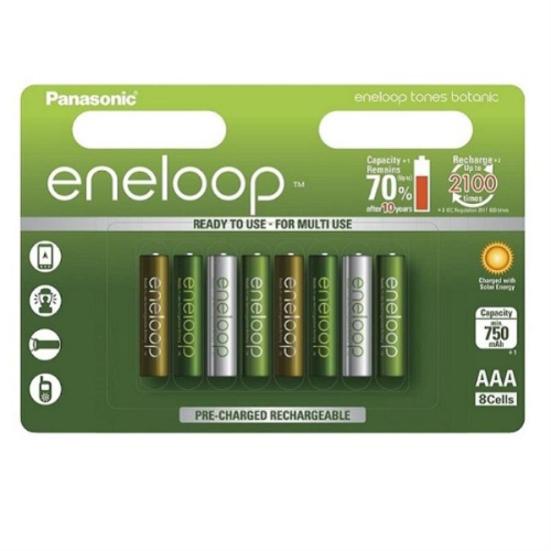 изображение 8 аккумуляторов 750mAh AAA BL8 Panasonic eneloop BK-4MCCE/8TE BOTANIC COLORS магазин Компании Интерком-НН картинка Panasonic eneloop BK-4MCCE/8TE BOTANIC COLORS Аккумулятор 750mAh AAA BL8 от магазина Интерком-НН