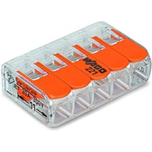 картинка Wago 221-415 Клемма 5-проводная от магазина Интерком-НН