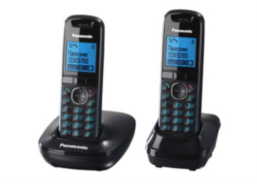 изображение Беспроводной телефон Panasonic KX-TG5512RUB DECT (радиотелефон) , цвет: черный магазин Компании Интерком-НН картинка Panasonic KX-TG5512RUB - Беспроводной телефон DECT (радиотелефон) , цвет: черный от магазина Интерком-НН