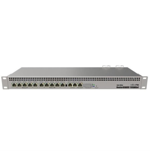 изображение Ethernet-маршрутизатор, возможность установки в стойку, 13x1000Мб/с Ethernet (12xLan, 1xWan), 2x SATA3, 2x M.2.MikroTik RouterBOARD RB1100AHx4 Dude Edition магазин Компании Интерком-НН картинка MikroTik RouterBOARD RB1100AHx4 Dude Edition маршрутизатор от магазина Интерком-НН