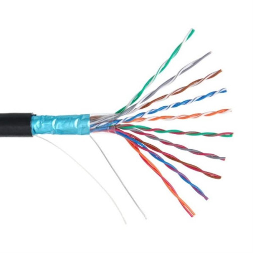 картинка Кабель FTP10x2 cat.3 0,40 мм, наружный, черный, витая пара экранированная (305м) FTP10-C3-SOLID-OUT от магазина Интерком-НН