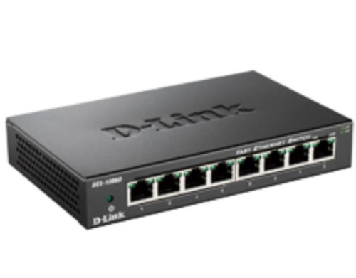 изображение Неуправляемый коммутатор D-Link DES-1008D/K2 с 8 портами 10/100Base-TX магазин Компании Интерком-НН картинка D-Link DES-1008D/K2 Неуправляемый коммутатор с 8 портами 10/100Base-TX от магазина Интерком-НН
