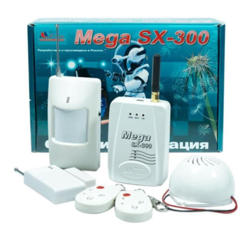изображение GSM сигнализация Mega SX-300 с комбинированным видом связи (провод и радиоканал) магазин Компании Интерком-НН картинка ZONT Mega SX-300 беспроводная GSM-сигнализация с комбинированным видом связи (провод и радиоканал) от магазина Интерком-НН