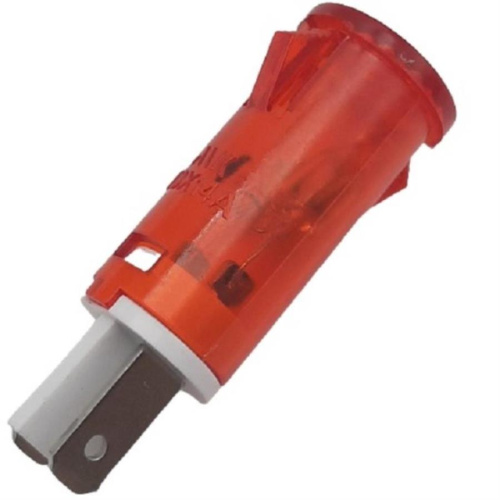 картинка Лампа индикаторная неоновая с резистором 220В в корпусе серии MDX14A, d=12.7мм красная  от магазина Интерком-НН