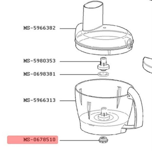 изображение Moulinex MS-0678510 (SS1530001035) Гайка привода чаши для кухонного комбайна магазин Компании Интерком-НН фото 2 картинка Moulinex MS-0678510 (SS1530001035) Гайка привода чаши для кухонного комбайна от магазина Интерком-НН фото 2