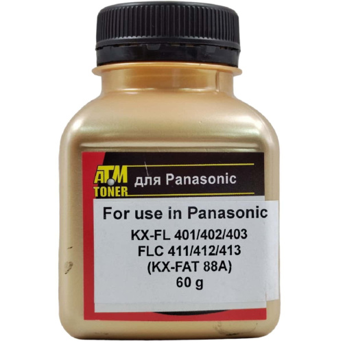 изображение Тонер Gold ATM 2801120000 для картриджа Panasonic KX-FAT411A (флакон 60г) магазин Компании Интерком-НН картинка Тонер Gold ATM 2801120000 для картриджа Panasonic KX-FAT411A (флакон 60г) от магазина Интерком-НН