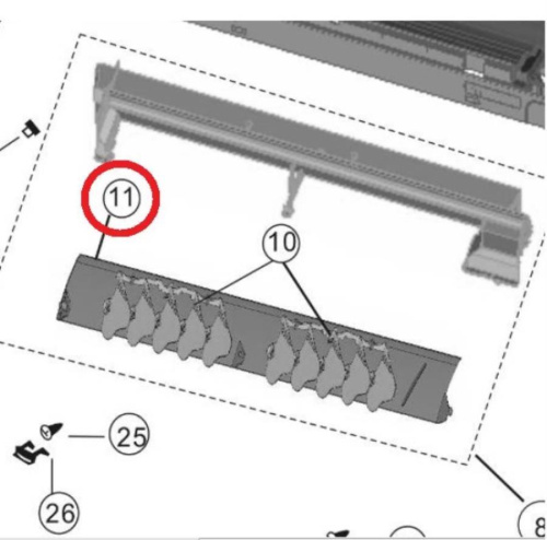 картинка Panasonic CWE24C1324 Шторка внутреннего блока кондиционеров CS-YW7MKD, YW9MKD, YW12MKD, YE9MKE, YE12 от магазина Интерком-НН