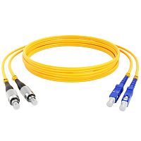 картинка Патч-корд оптический (optic patch cord) SC/UPC-FC/UPC SM 9/125мкм одномодовый (duplex) 3 метра от магазина Интерком-НН