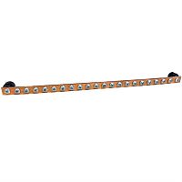 картинка Шина заземления медная горизонтальная для размещения в телекоммуникационных шкафах и стойках 19" от магазина Интерком-НН