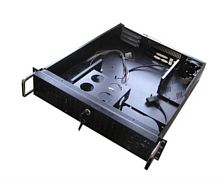 картинка GVE-2U4F5H (2UB) Корпус  серверный19" 2U, (5НDD) глубина 538 мм,без БП,черный от магазина Интерком-НН