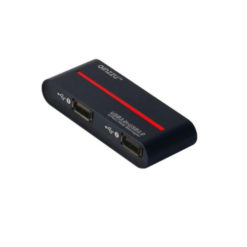 картинка Разветвитель GR-324UB 4-х портовый USB hub 1 порт USB 3.0 + 3 порта USB 2.0 Ginzzu от магазина Интерком-НН