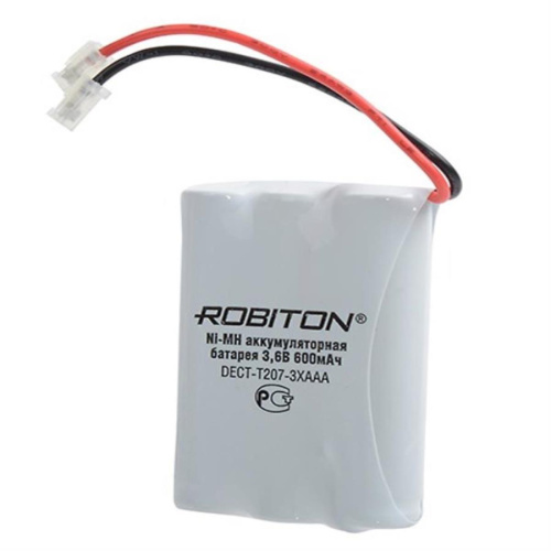 изображение Аккумулятор Ni-MH, 600mAh, 3.6V Robiton DECT-T207-3XAAA (Т207) магазин Компании Интерком-НН картинка Robiton DECT-T207-3XAAA (Т207) Аккумулятор Ni-MH, 3.6V, 600mAh, от магазина Интерком-НН