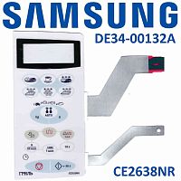 картинка Samsung DE34-00132A Сенсорная панель управления (мембрана) для микроволновки CE2638NR магазин Интерком-НН являющийся официальным представителем в России картинка Samsung DE34-00132A Сенсорная панель управления (мембрана) для микроволновки CE2638NR от магазина Интерком-НН