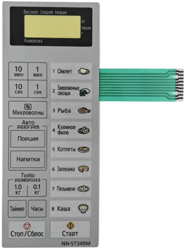 картинка Panasonic F630Y9J60SZP Сенсорная панель для СВЧ (микроволновой печи) NN-ST349M ZPE от магазина Интерком-НН фото 3